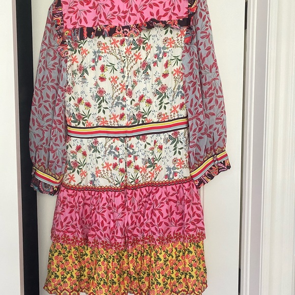 NWT ALICE + OLIVIA KATHY FLORAL MINI DRESS - Picture 4 of 12